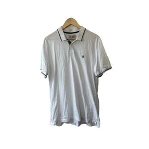 Penguin White Short Sleeve Lightweight Cotton Polo Shirt Men's XL